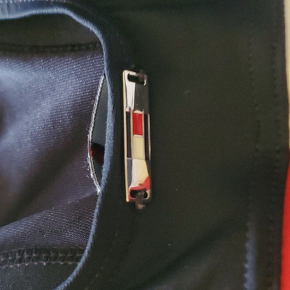 Tommy Hilfiger Scoopneck One Piece Swimsuit Color Navy sz M - Picture 4 of 5